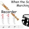 When The Saints Go Marching In (Recorder in parts + Drums)