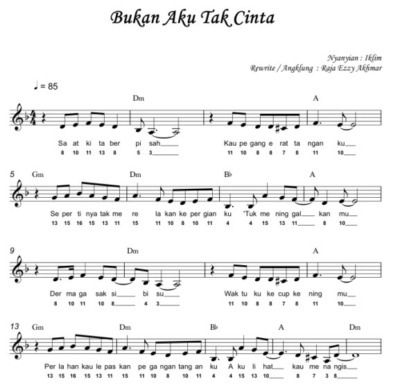 Bukan Aku Tak Cinta