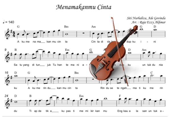 Menamakan Mu Cinta (violin)