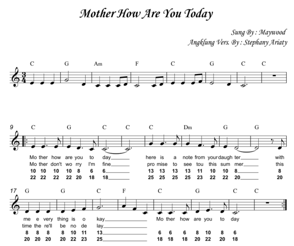 Mother How Are You Today