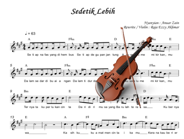 Sedetik Lebih (Violin)