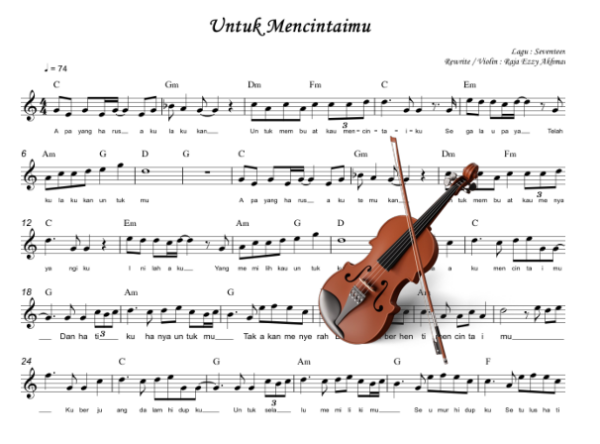 Untuk Mencintai Mu (violin)