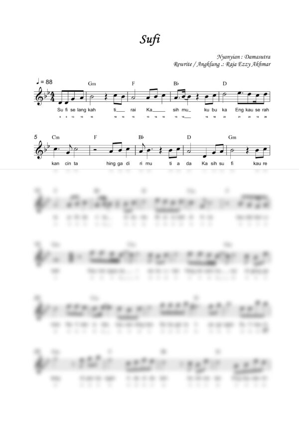 Sufi - Full Score_product_preview Sufi : Damasutra